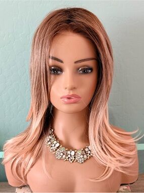 Kai Apricot by JB Extension Layered Rose Gold Synthetic Wig